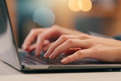 A person checking their system security from their computer