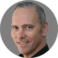 Business man in a black dress top 