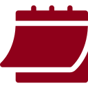 Garnet icon of a calendar