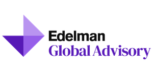 Edelman Global Advisory logo in purple and black 