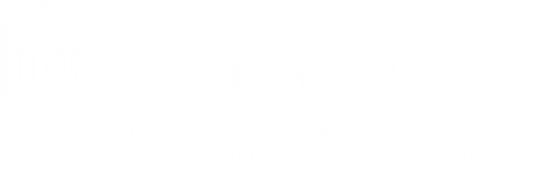 University of Ottawa Professional Development Institute logo in white