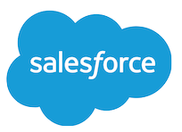 Cloud shape Blue salesforce logo 