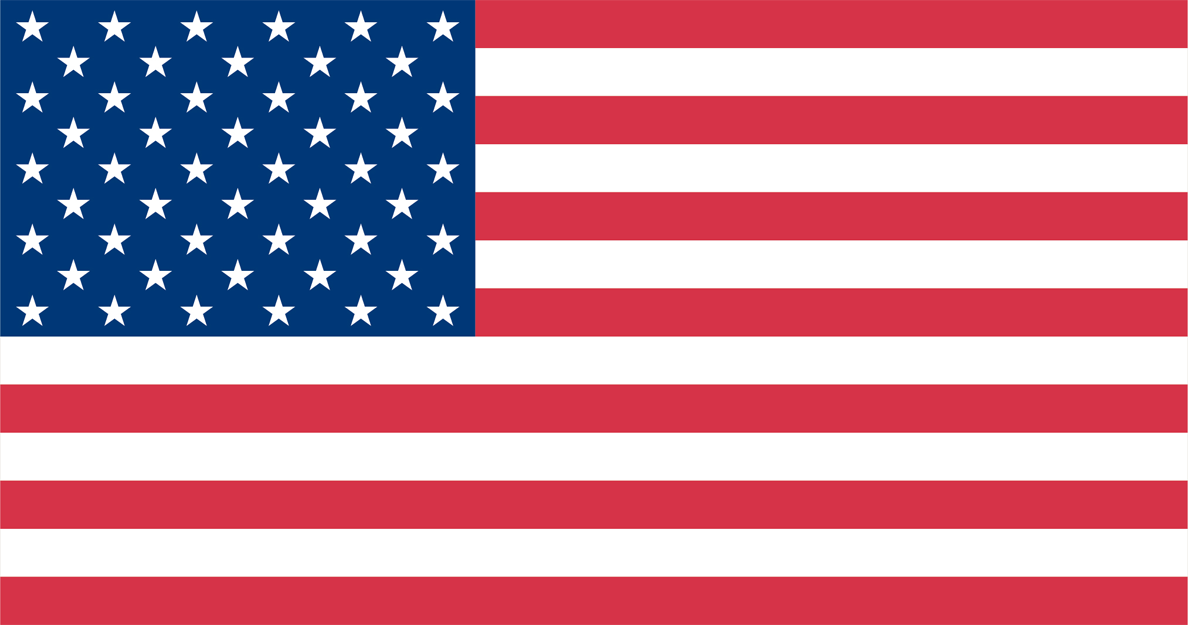 flag of the United States of American, red, white and blue